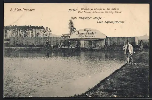 AK Bühlau-Dresden, Hunde Dressur Anstalt, Inh. Alfred Kretzschmar in der Rochwitzer Strasse 1