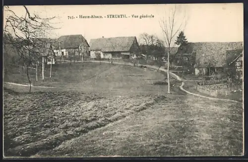 AK Strueth /Haute-Alsace, Vue générale