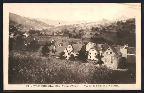 AK Stosswihr /Haut-Rhin, Vue sur le linge et le Wettstein