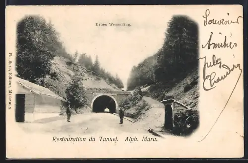 AK Wesserling, Restauration du Tunnel, Alp. Mura