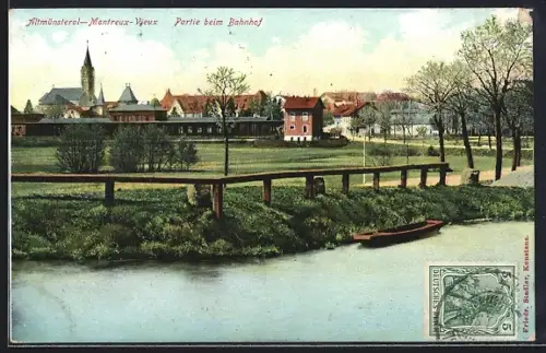 AK Altmünsterol, Partie beim Bahnhof