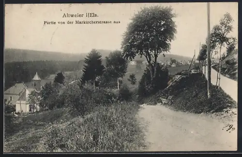 AK Altweier /I. Els., Partie von der Markircherstrasse aus