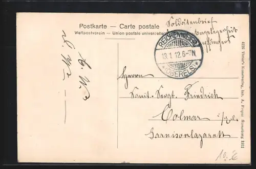 AK Altweier /I. Els., Partie von der Markircherstrasse aus