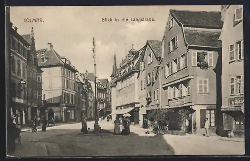 AK Colmar, Blick in die Langstrasse