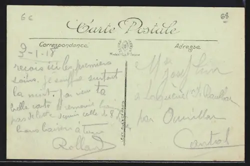 AK Bellemagny /Alsace, Couvent de Bellemagny vue aérienne