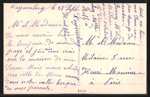 AK Kaysersberg /Haut-Rhin, Grand`rue et vue de l`église