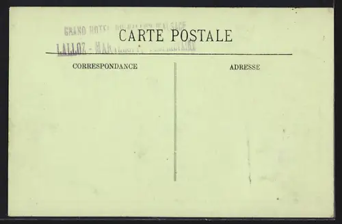 AK Ballon d`Alsace, Poste de Douane avec soldats devant un bâtiment en forêt