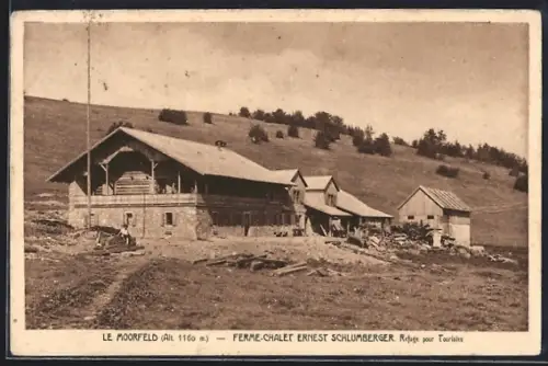 AK Grand Ballon, Le Moorfeld, Ferme-Chalet Ernest Schlumberger, refuge pour touristes