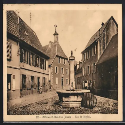 AK Masevaux /Haut-Rhin, Place de l`Hôpital
