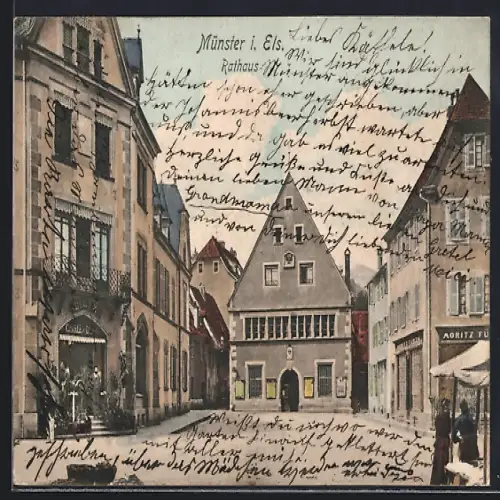 AK Münster i. Els., Rathaus