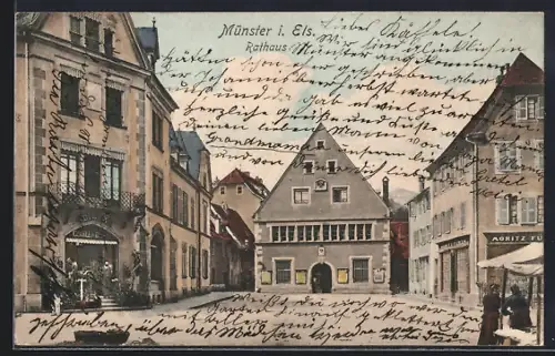 AK Münster i. Els., Rathaus