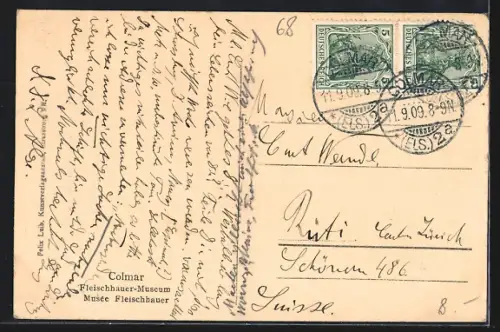 AK Colmar, Musée Fleischhauer et bâtiments historiques