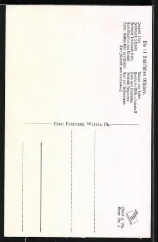 AK Wesel, Die Erschiessung der 11 Schill'schen Offiziere am 16.9.1809