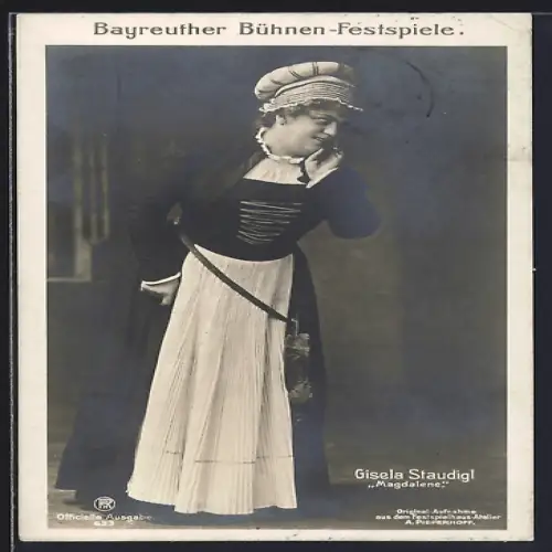 AK Bayreuth, Bühnen-Festspiele, Gisela Staudigl als Magdalene