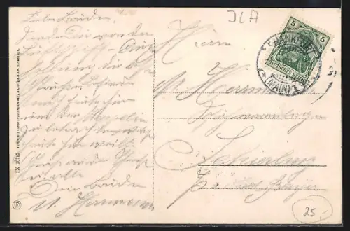 AK Frankfurt a. M., Internationale Luftschiffahrt-Ausstellung 1909, Teilansicht mit Zeppelin und Portrait