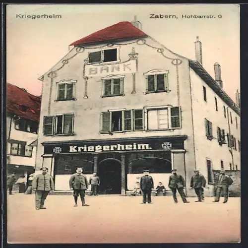 AK Zabern, Kriegerheim in der Hohbarrstrasse 6