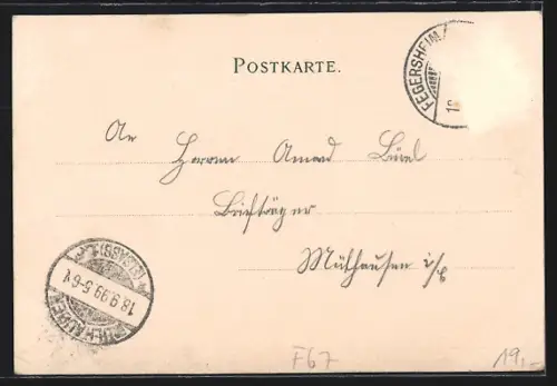 AK Ichtratzheim /Erstein, Gasthaus zum Goldenen Apfel, Inh. Sprauel