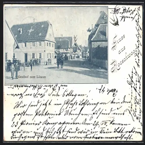 AK Roeschwoog, Gasthof zum Löwen