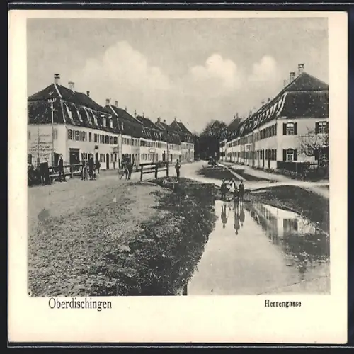AK Oberdischingen, Partie in der Herrengasse
