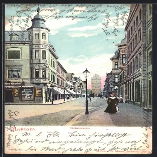 AK Anklam, Partie in der Steinstrasse