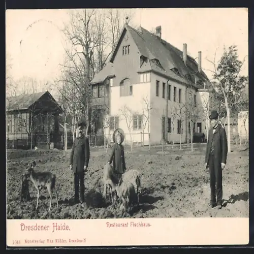 AK Dresden, Restaurant Fischhaus, Dresdener Haide