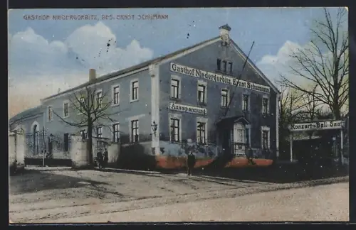 AK Dresden-Niedergorbitz, Gasthof von Ernst Schumann