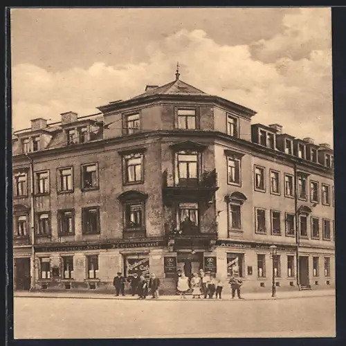 AK Dresden-Neustadt, Restaurant Kamenzer Hof, Inh. Alwin Knoll, Kamenzer Strasse 44 Ecke Bischofsweg