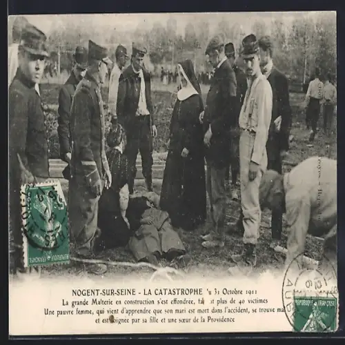 AK Nogent-sur-Seine, Le Catastrophe du 31 Octobre 1911