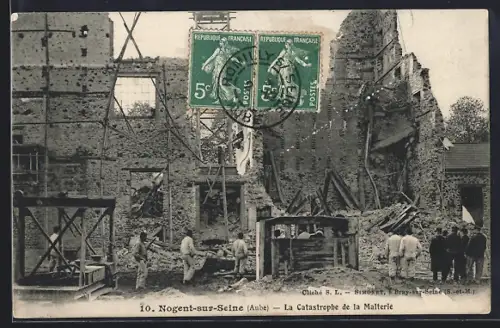 AK Nogent-sur-Seine /Aube, Le Catastrophe de la Malterie