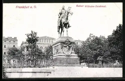 AK Frankfurt a. O., Kaiser Wilhelm-Denkmal
