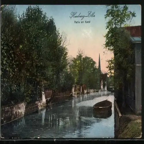 AK Hamburg-Harburg, Partie am Kanal