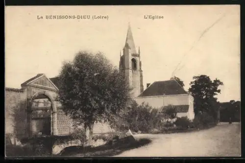 AK La Bénissons-Dieu /Loire, L`Église