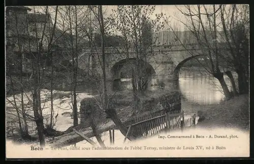 AK Boën, Le Pont bâti sous l`administration de l`abbé Terray, ministre de Louis XV
