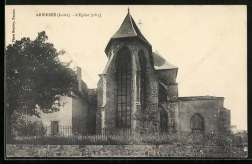 AK Ambierle /Loire, L`Église