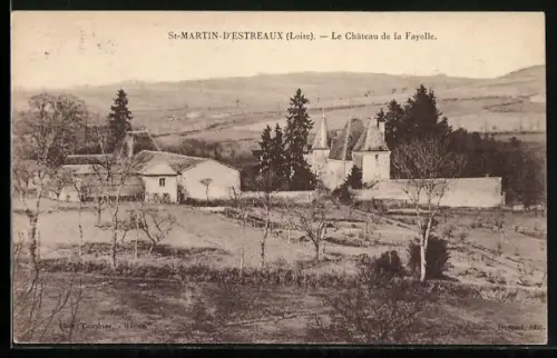 AK St-Martin-d`Estreaux /Loire, Le Château de la Fayolle