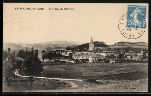 AK Estivareilles /Loire, Vue prise du Côté Sud