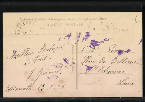 AK Estivareilles /Loire, Vue prise du Côté Sud