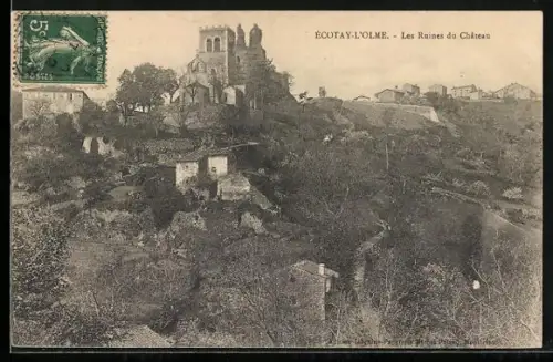 AK Écoutay-l`Olme, Les Ruines du Château