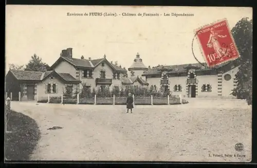 AK Feurs /Loire, Château de Fontanès, Les Dépendances