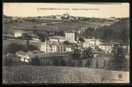 AK St-Symphorien-de-Lay /Loire, Hameau et Étang de la Roche