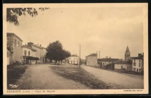 AK Renaison /Loire, Place du Marché