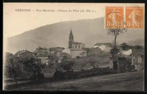 AK Véranne, Vue Générale, Chaîne du Pilat