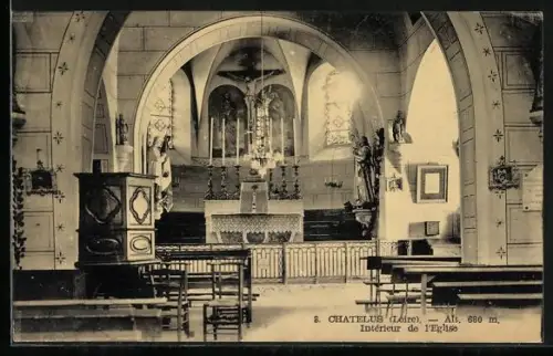 AK Châtelus /Loire, Intérieur de l`Église