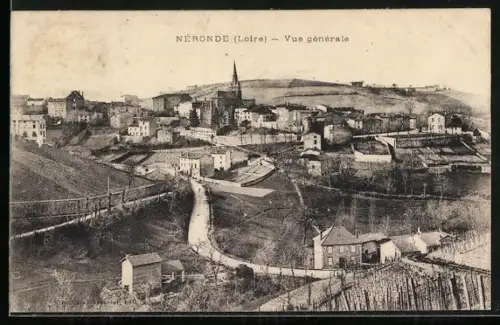 AK Néronde /Loire, Vue générale