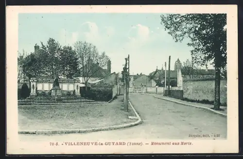 AK Villeneuve-la-Guyard /Yonne, Monument aux Morts