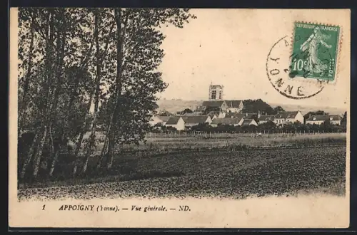 AK Appoigny /Yonne, Vue générale