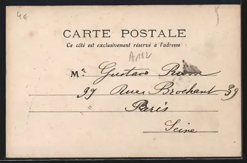 AK Auxerre, Rue du Pont et Statue Paul Bert