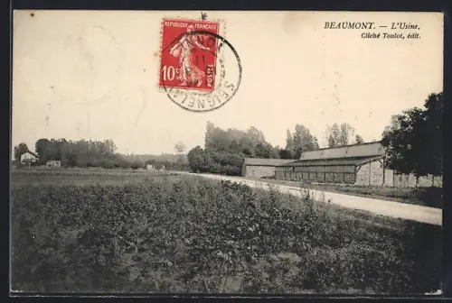 AK Beaumont, L`Usine et le paysage environnant