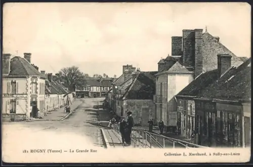 AK Rogny /Yonne, La Grande Rue