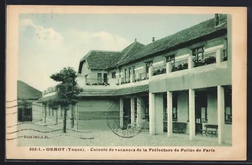AK Ormoy /Yonne, Colonie de vacances de la Préfecture de Police de Paris